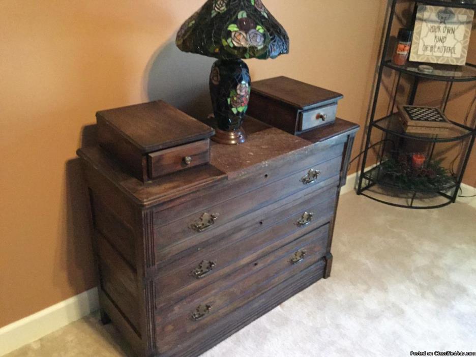 Antique dresser with marble top