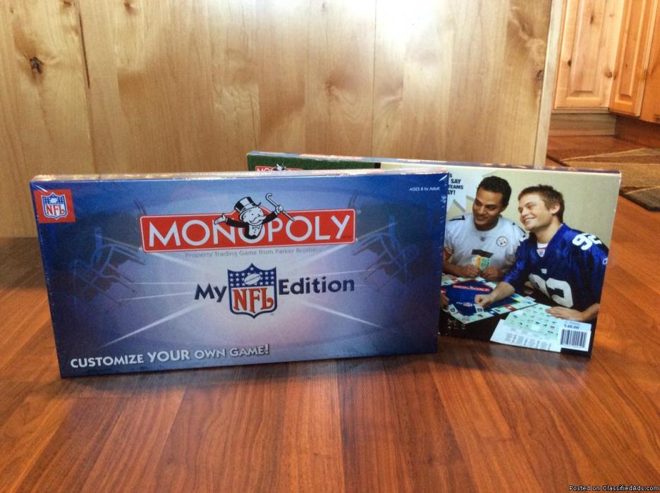 NFL Monopoly still in packaging