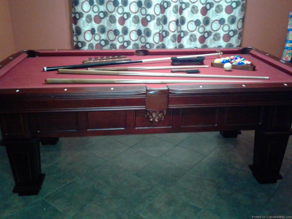 New pool table for sale Red CHERRY WOOD SOLID, 1