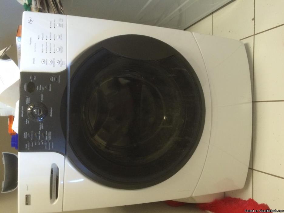 Kenmore Elite washer, clothes