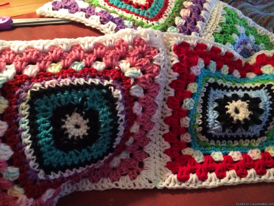 Giant Granny Square Afaghan, 1