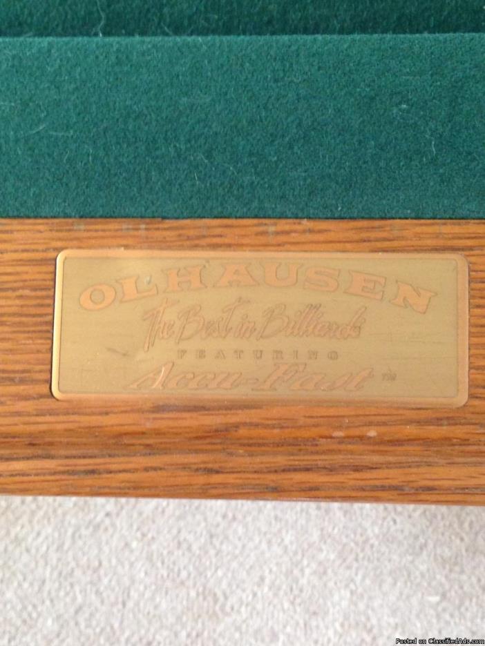 OLHAUSEN Billiards Table, 0