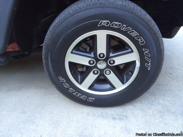 OEM tires and wheels for a Jeep Wrangler 16