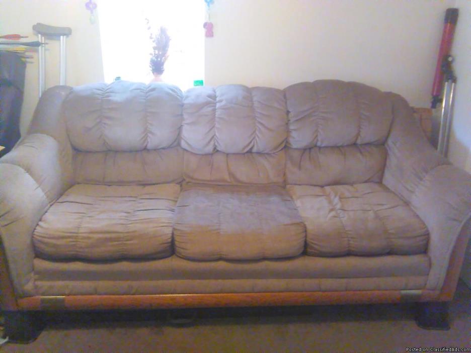 couch & rocking chair w/ foot rest