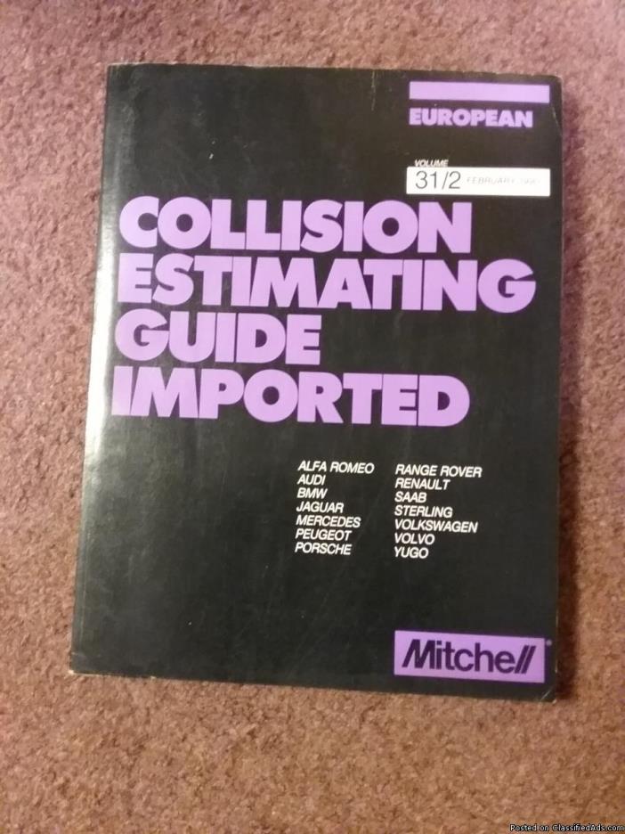 Mitchell 1990 Collision Estimating Guide European, 0