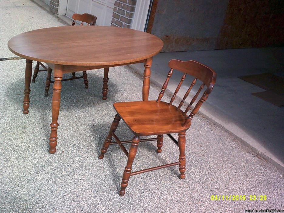 Kitchen Table & 2 chairs, 1
