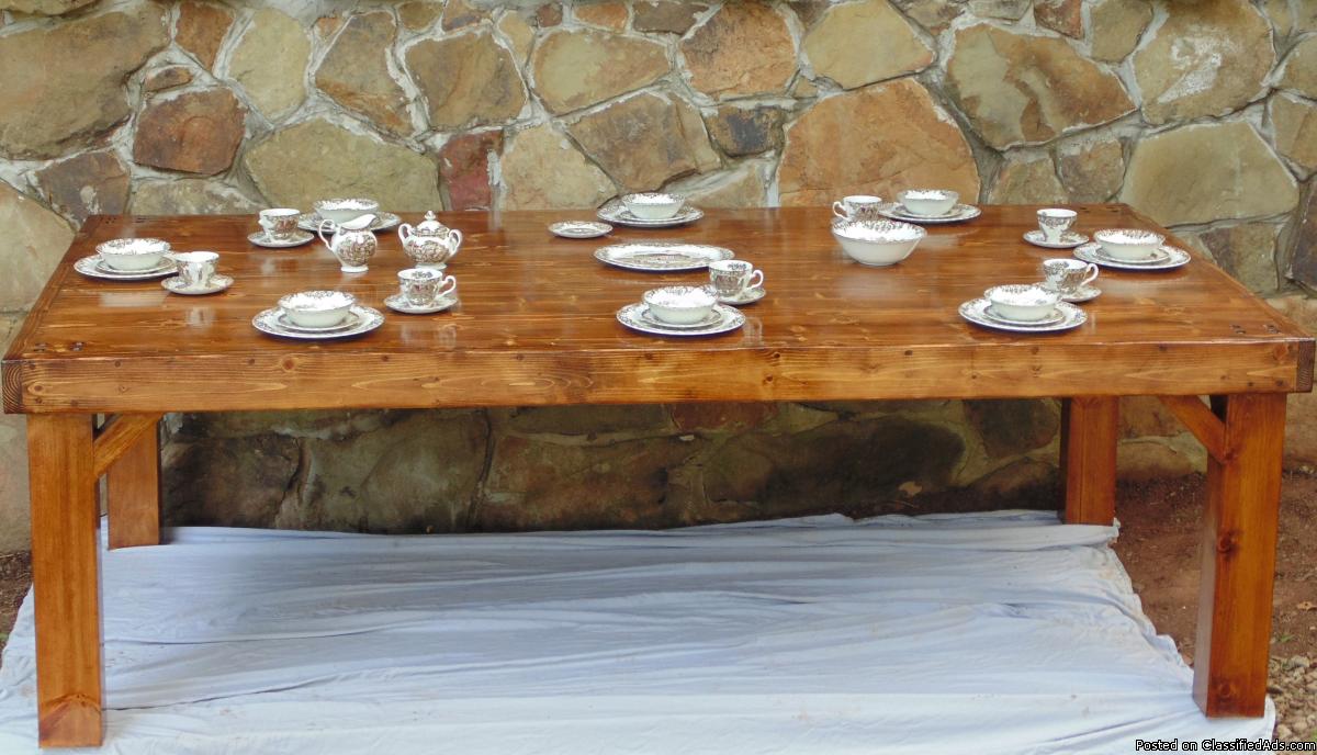 Handcrafted Farm Table, 1
