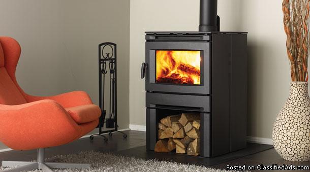 NEW WOOD STOVE Contemporary Design Regency CS 1200 with wood holder