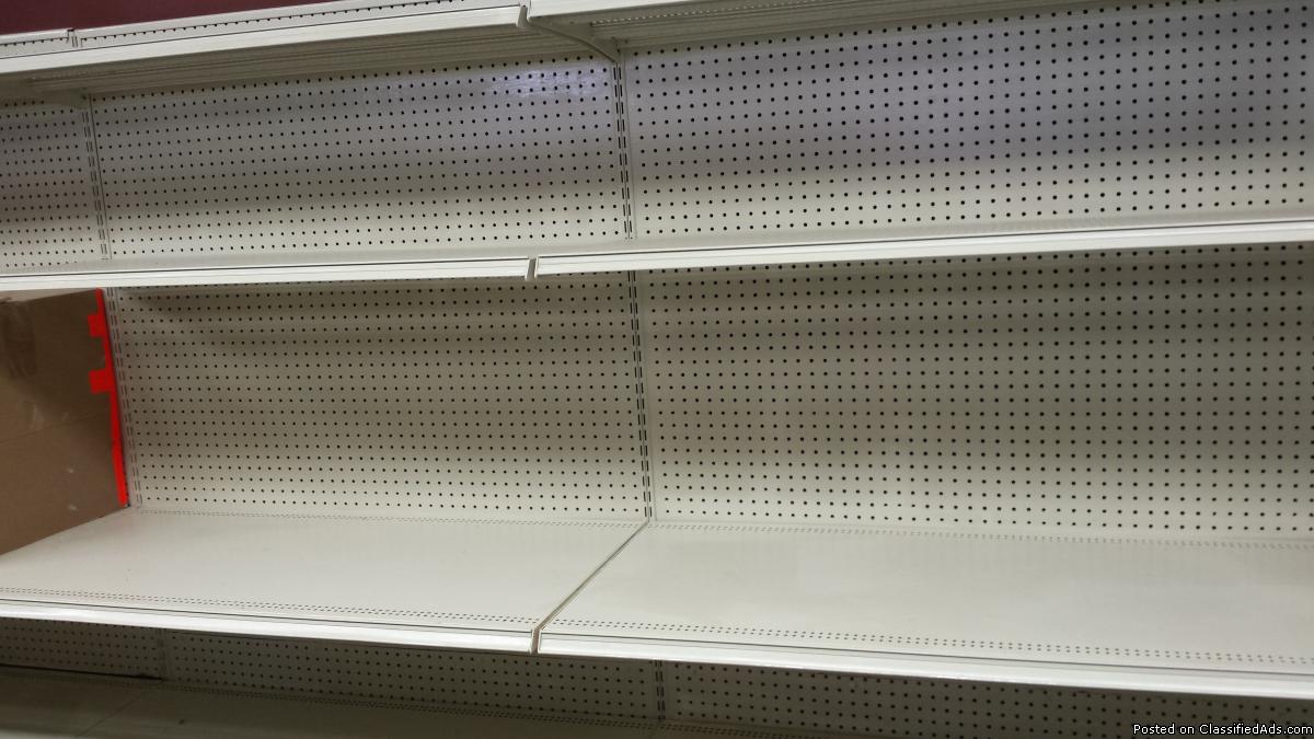 metal shelves, 0