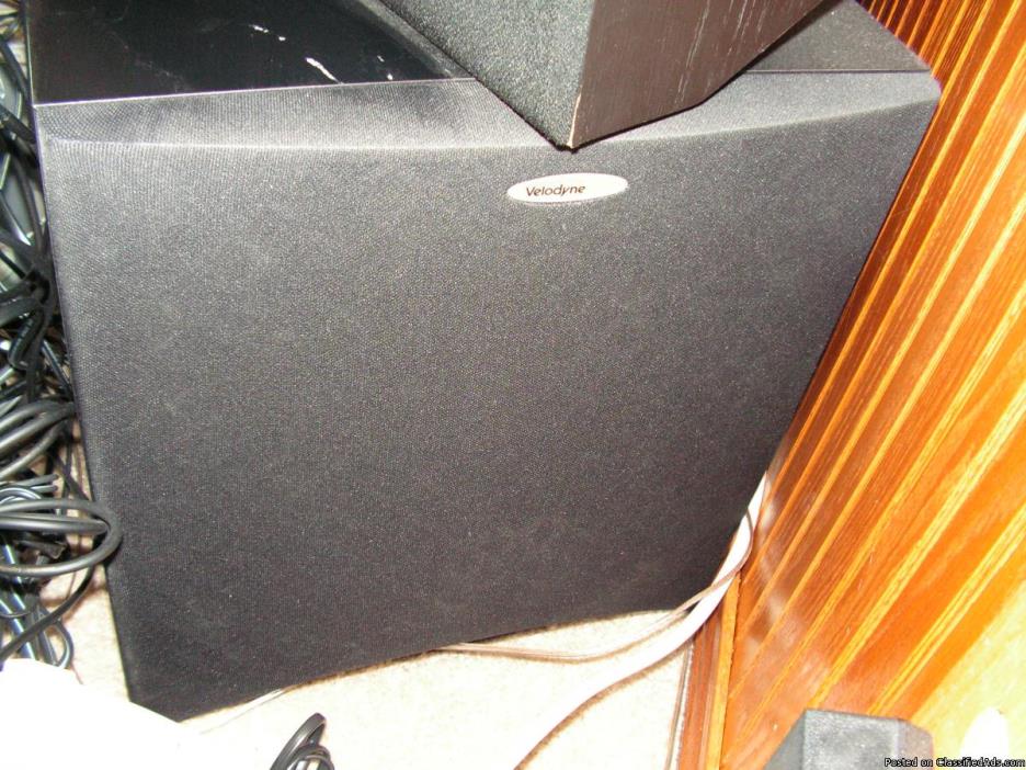 Velodyne CHT-10 Powered Subwoofer & 2 Infinity Speakers ---Reduced $100!