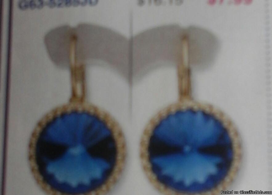 Blue sapphire earrings, 0