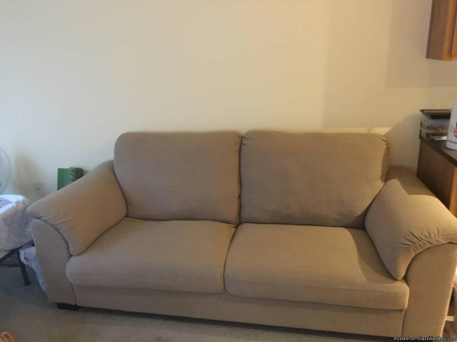 High Quality Couch / Sofa - In Great Condition-IKEA Light Brown Couch