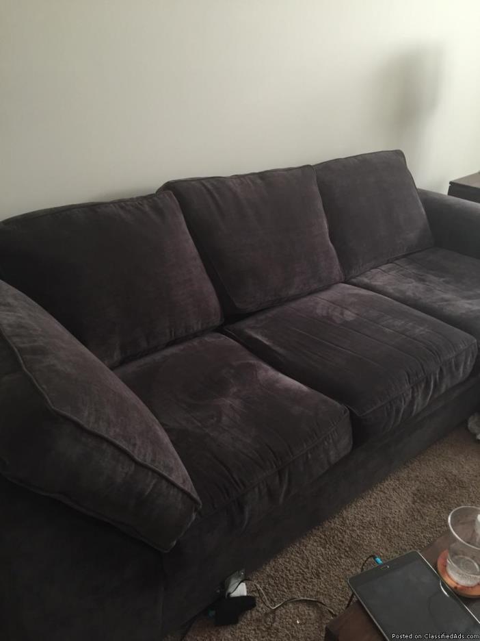 L shaped sectional couch, 2