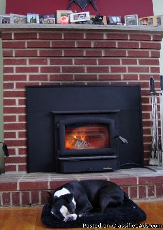 NEW WOOD STOVE FIREPLACE INSERT with Blower + Installation + Vent Kit