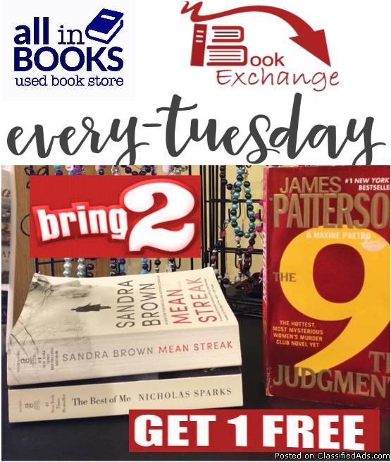 All In Books Book Exchange Tuesday!, 0