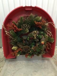 *CHRISTMAS WREATH*& Storage Container ( Quality! ), 0