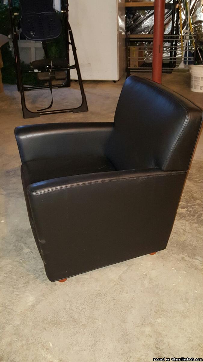 Black lounge chairs