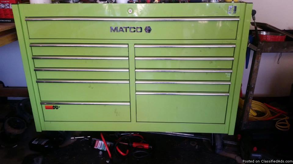Just the box no tools, $2000, 2 bay matco 4s
