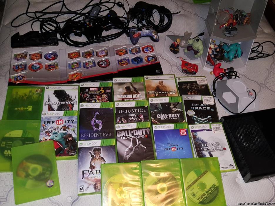 Xbox 360, games, accessories, ect.