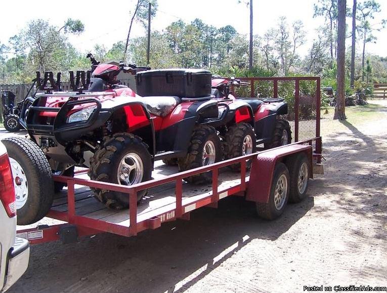Two ATV's 2005 Honda Rincon w/Trailer
