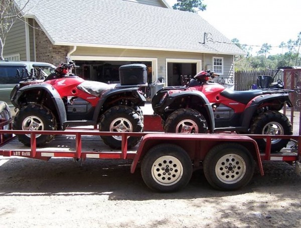Two ATV's 2005 Honda Rincon w/Trailer
