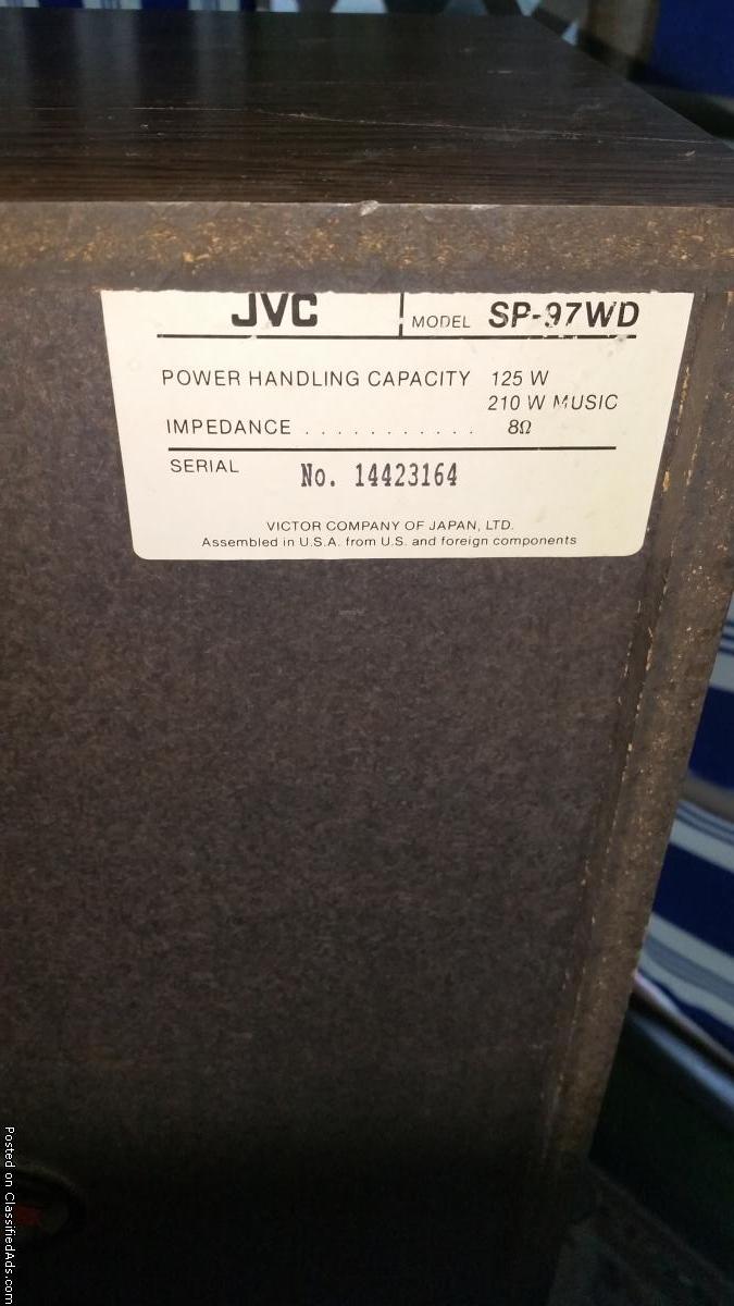JVC Stereo Speakers with Reciever, 1