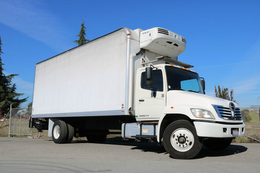 2010 Hino 268a  Refrigerated Truck
