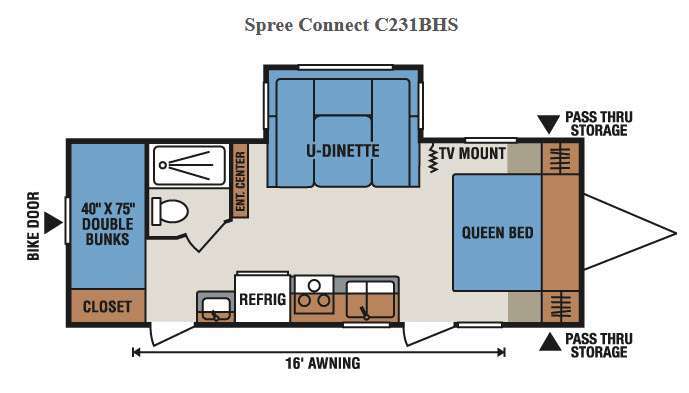 2015 Kz Spree Connect C231BHS