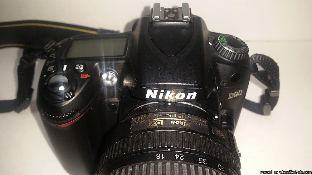 Nikon D90 DSLR VR Kit 18-105 VR Lens + EXTRA, EXCELENT Condition, 2