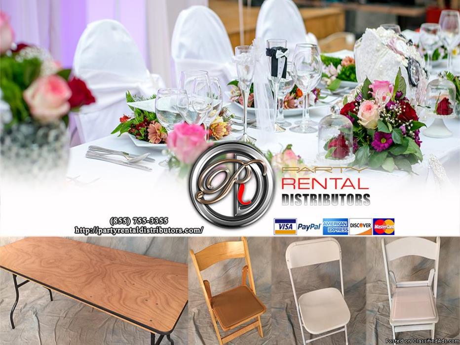 5ft Folding round banquet tables