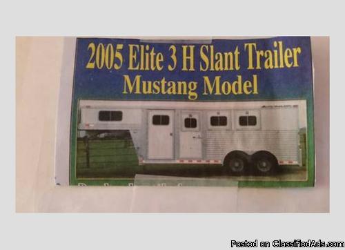 Elite Mustang 3 horse slant load