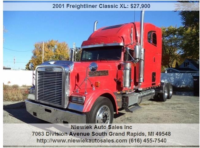 2001 Freightliner Classic  Conventional - Sleeper Truck