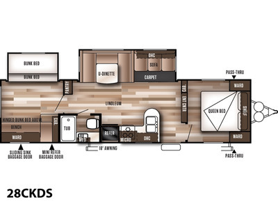 2017 Forest River Wildwood 28CKDS