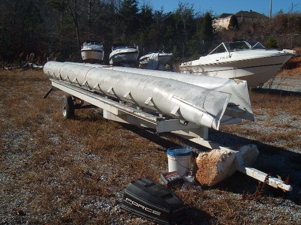 1980  Homemade  Single Axle Pontoon Trailer