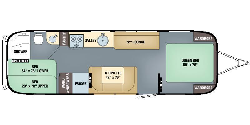 2017 Airstream Flying Cloud 30FB Bunk