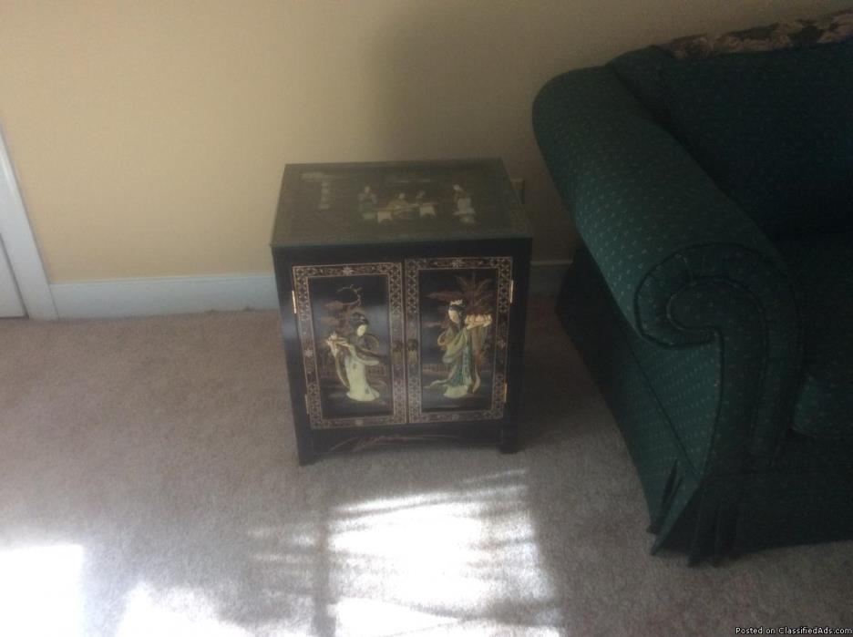 Oriental end table