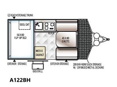 2017 Forest River Rockwood Tent Camper Hard Side A122BH