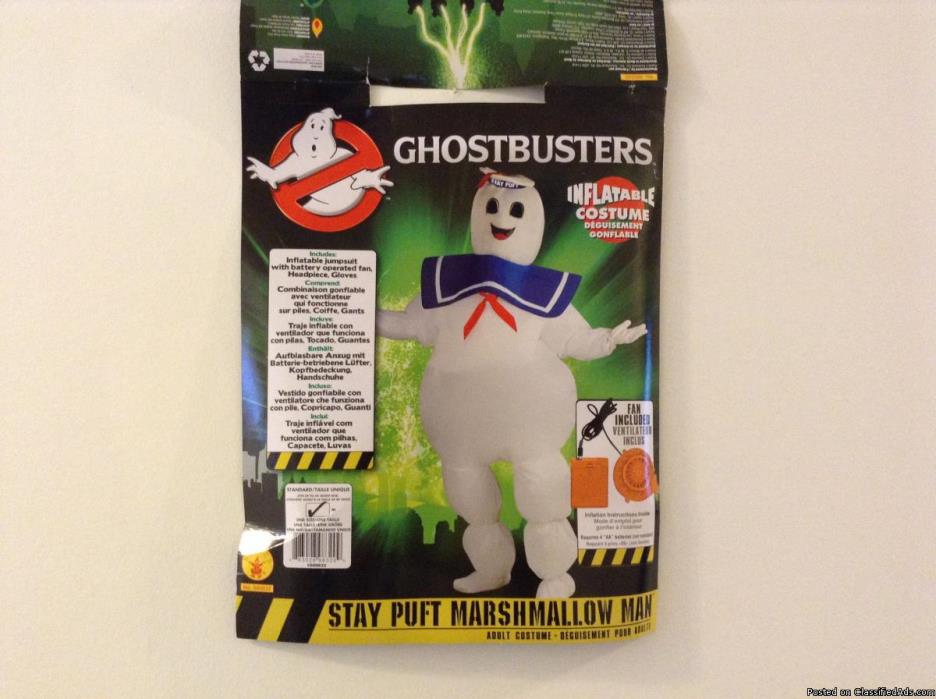 Halloween Costume: Ghostbusters Inflatable Stay Puft Marshmallow Man, 1