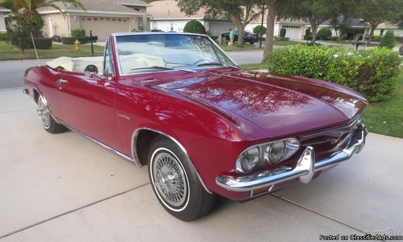 1965 Chevrolet Corvair Corsa Turbo Convertible For Sale in New Port Richey,...