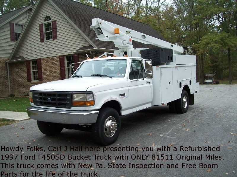 1997 Ford F450SD Bucket Truck  81511 Miles