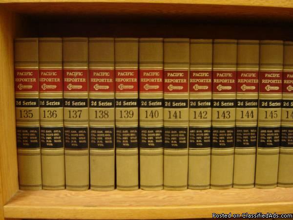PACIFIC REPORTER 2d Series. 180 volumes of Court Cases. ONLY $300!, 2