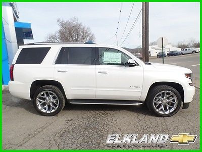 2017 Chevrolet Tahoe $9500 OFF!! Premier Sunroof Adaptive Cruise Premier Iridescent Pearl Adaptive Cruise Heads Up Max Tow Pkg 4x4 22
