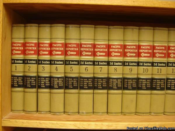 PACIFIC REPORTER 2d Series. 180 volumes of Court Cases. ONLY $300!
