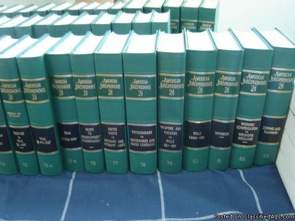 AMERICAN JURISPRUDENCE 2D State and Federal ~ 85 Volume Set ~ ONLY $500., 2