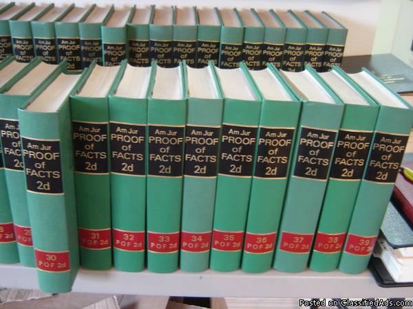 AMERICAN JURISPRUDENCE Proof of Facts 2d Series, Vol. 1 - 39 & more ~ ONLY $200, 2