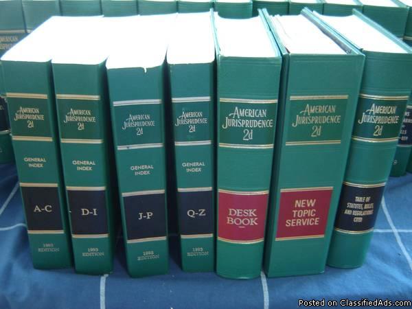 AMERICAN JURISPRUDENCE 2D State and Federal ~ 85 Volume Set ~ ONLY $500., 0