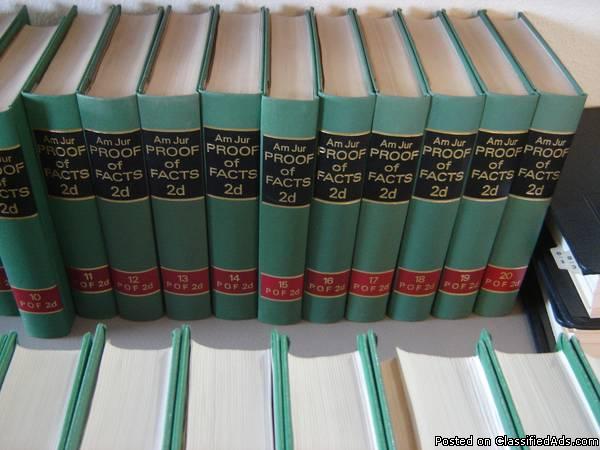 AMERICAN JURISPRUDENCE Proof of Facts 2d Series, Vol. 1 - 39 & more ~ ONLY $200, 1