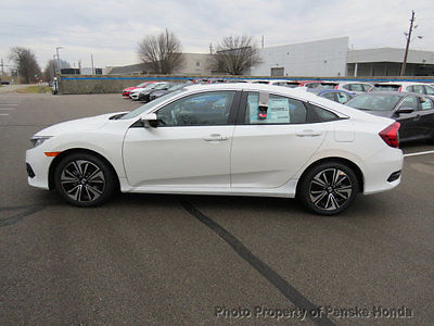 2017 Honda Civic EX-L CVT w/Honda Sensing EX-L CVT w/Honda Sensing New 4 dr Sedan CVT Gasoline 1.5L 4 Cyl White Orchid Pea