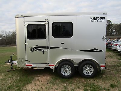 New 2016 Shadow Trailer Silver Pro Series Bumper Pull Horse Trailer
