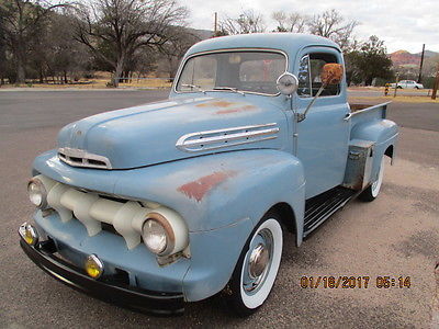 1951 Ford F-100  1951 Ford 1/2 ton, shortbed pick-up, Arizona rust free truck, patina, ratrod,